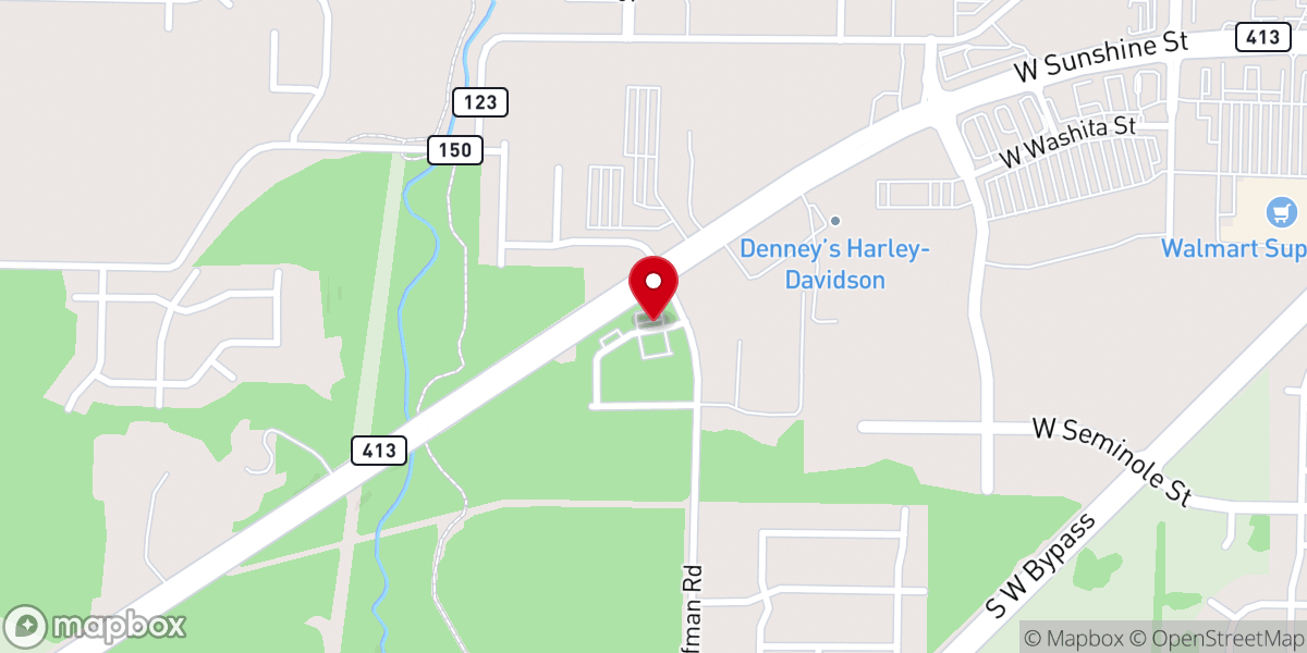 Map showing location of National Church Planting Office of Baptist Bible Fellowship Intl Inc