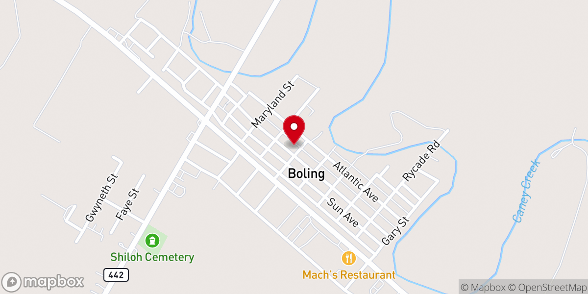 Map showing location of Church of Jesus Christ
