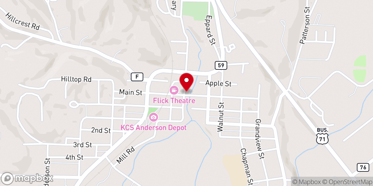 Map showing location of Abounding Grace Worship Center