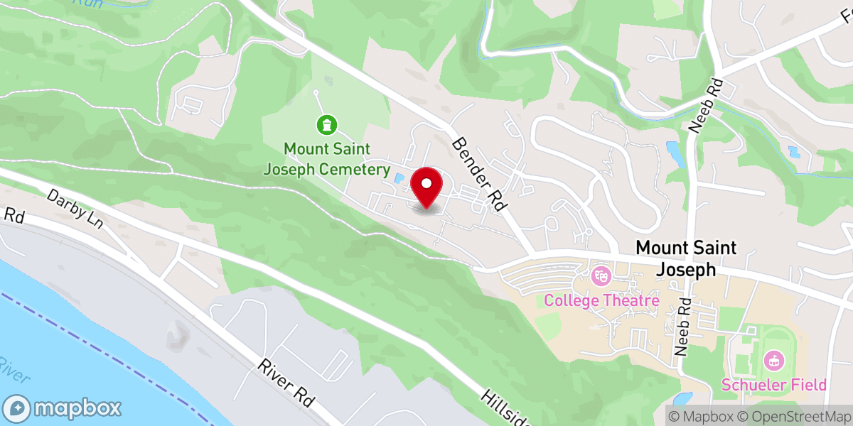 Map showing location of Sisters of Charity Motherhouse