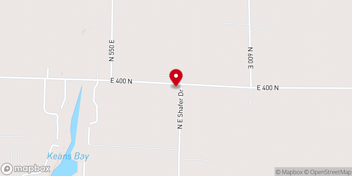 Map showing location of Cornerstone Community Church