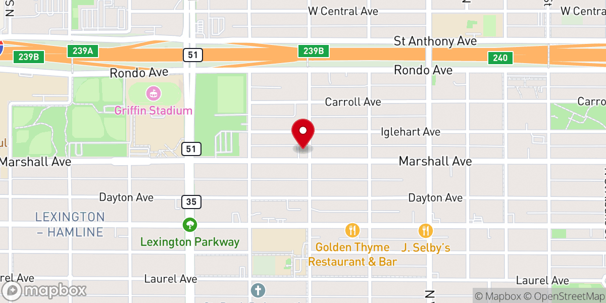 Map showing location of International Christian Faith Center (ICFC)