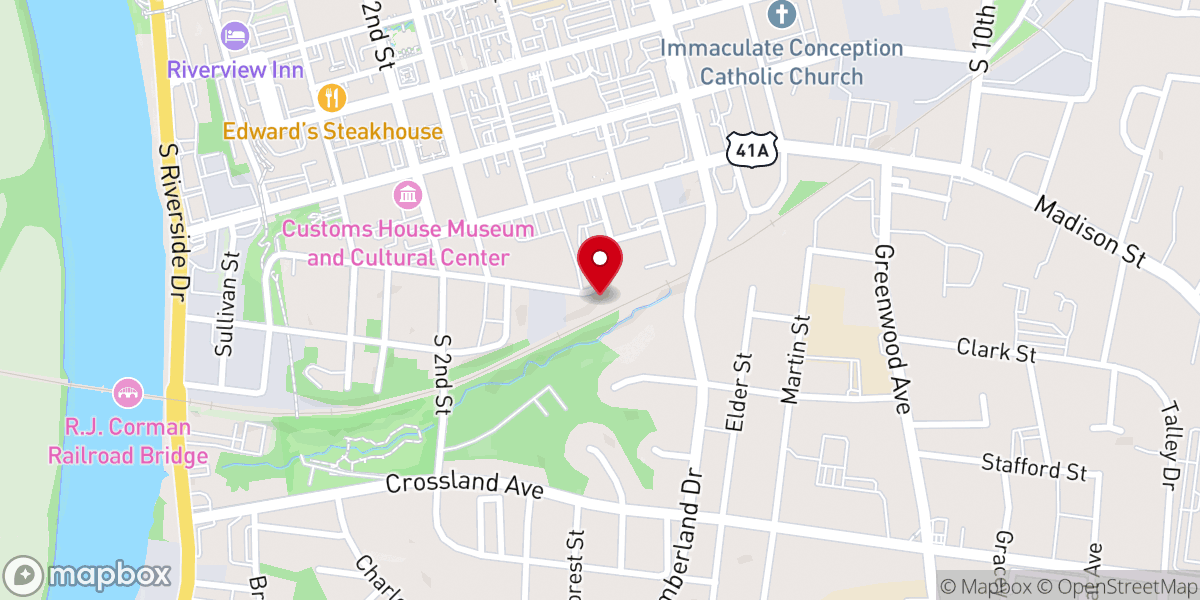Map showing location of Church of our Redeemer