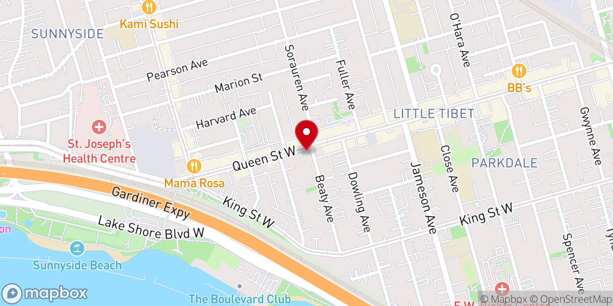 Map showing location of Our Lady of Lebanon Parish