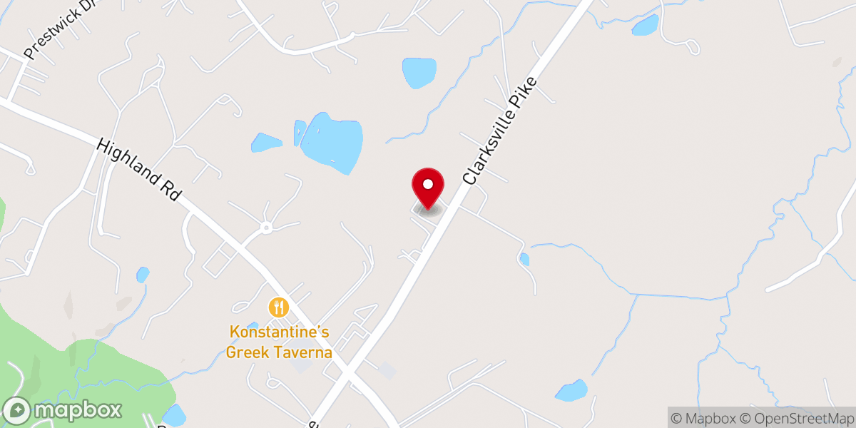 Map showing location of Community Bible Church