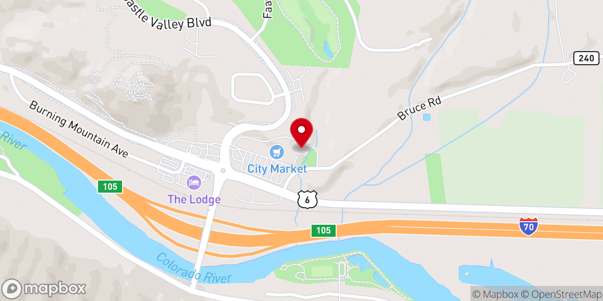 Map showing location of Cristo La Roca