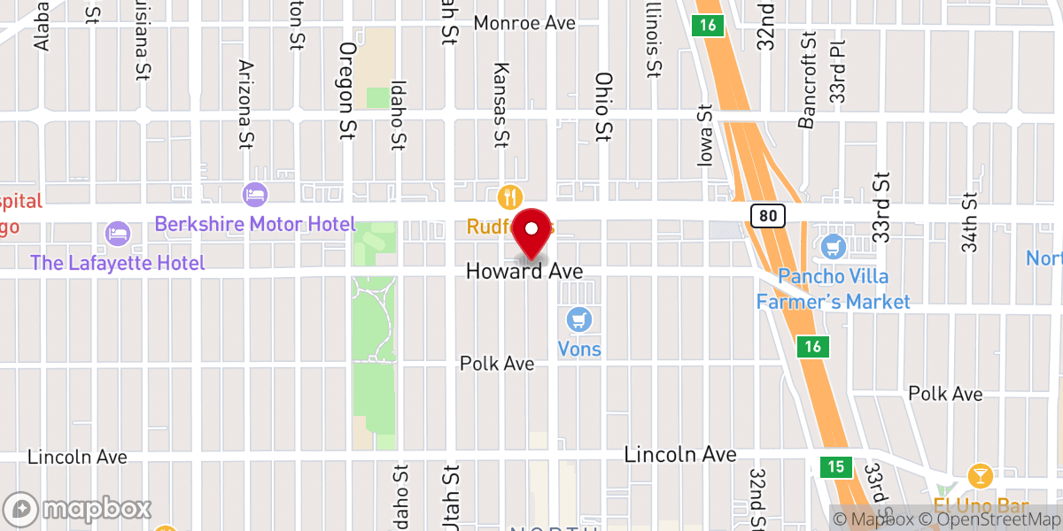 Map showing location of Covenant Church