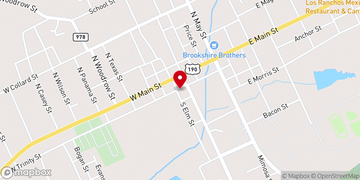 Map showing location of Truman Kimbro Convention Center