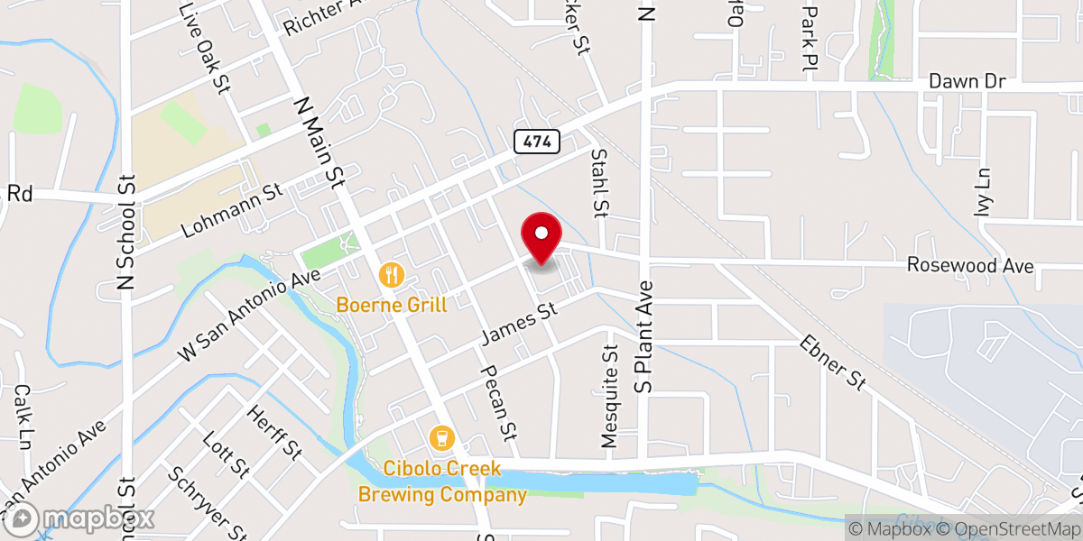Map showing location of St John Lutheran Church
