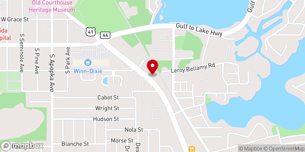 Map showing location of Rev'd Up Church