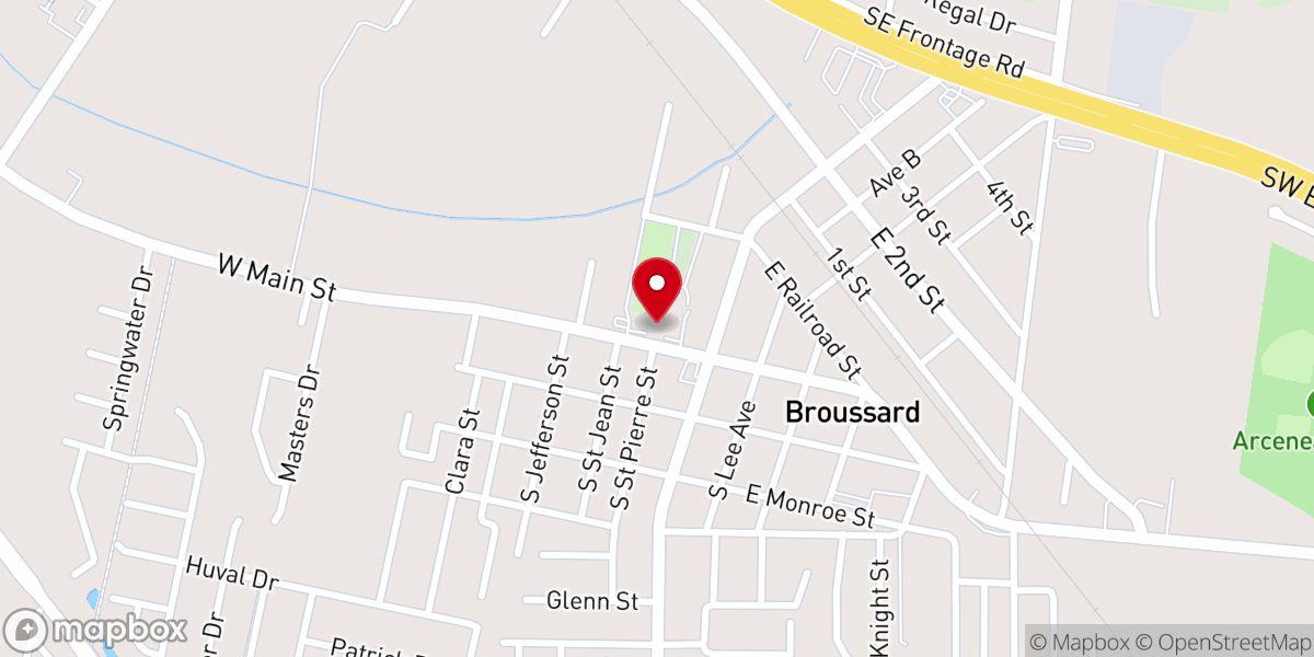 Map showing location of Sacred Heart of Jesus Catholic Church