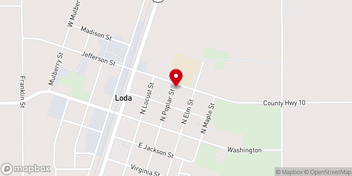 Map showing location of Immanuel Lutheran Church