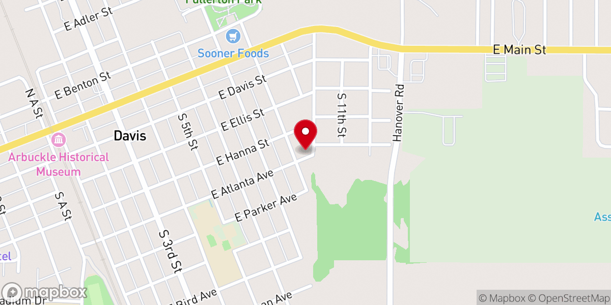 Map showing location of God Answers Prayers Ministries Inc