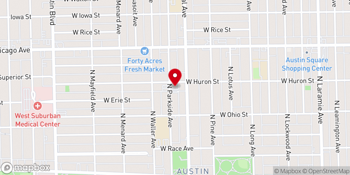 Map showing location of Inspirational Deliverance Center