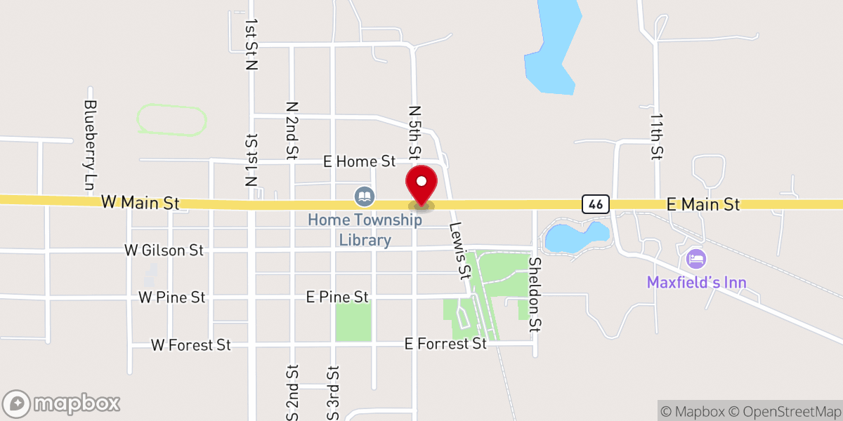 Map showing location of The Potter's House