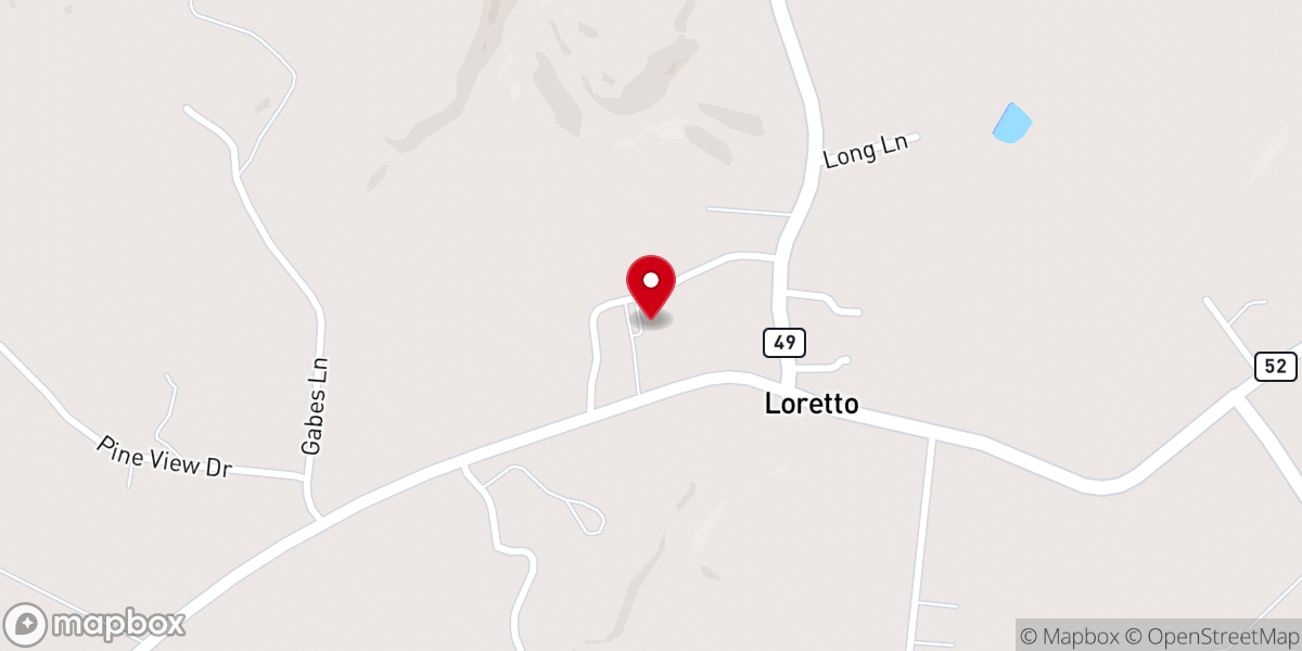 Map showing location of St Francis of Assisi Parish Office