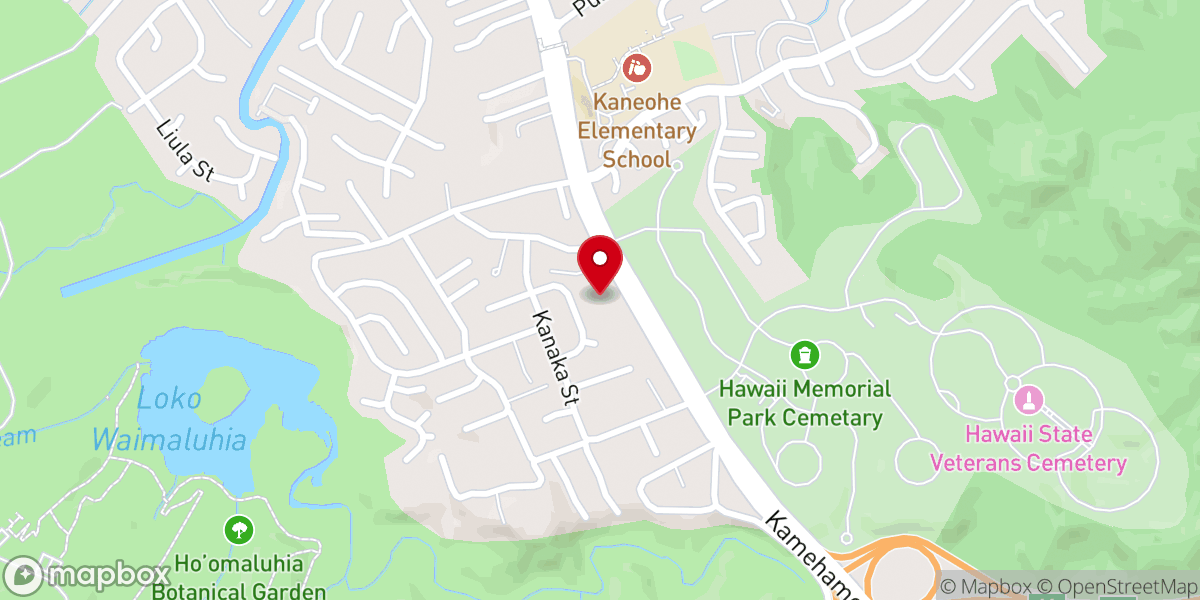 Map showing location of Reunion Hawaii Church