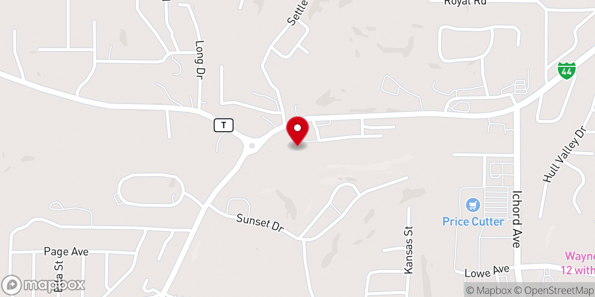 Map showing location of First Freewill Baptist Church