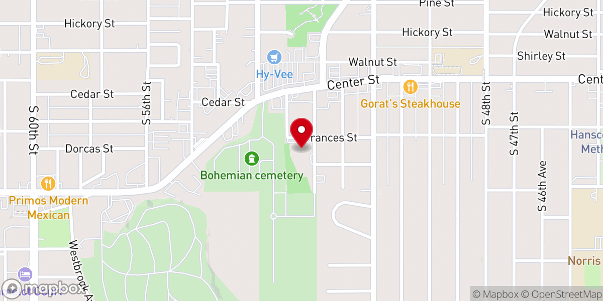 Map showing location of Heartland Church Network