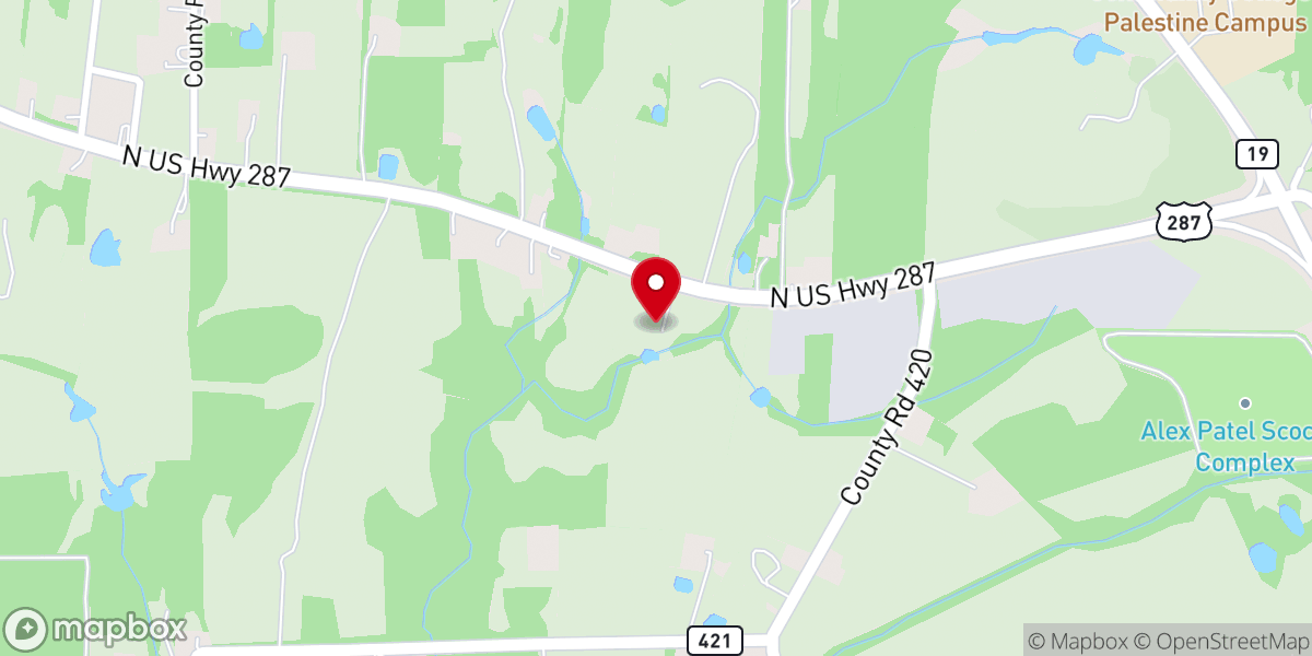 Map showing location of Triple S Cowboy Church