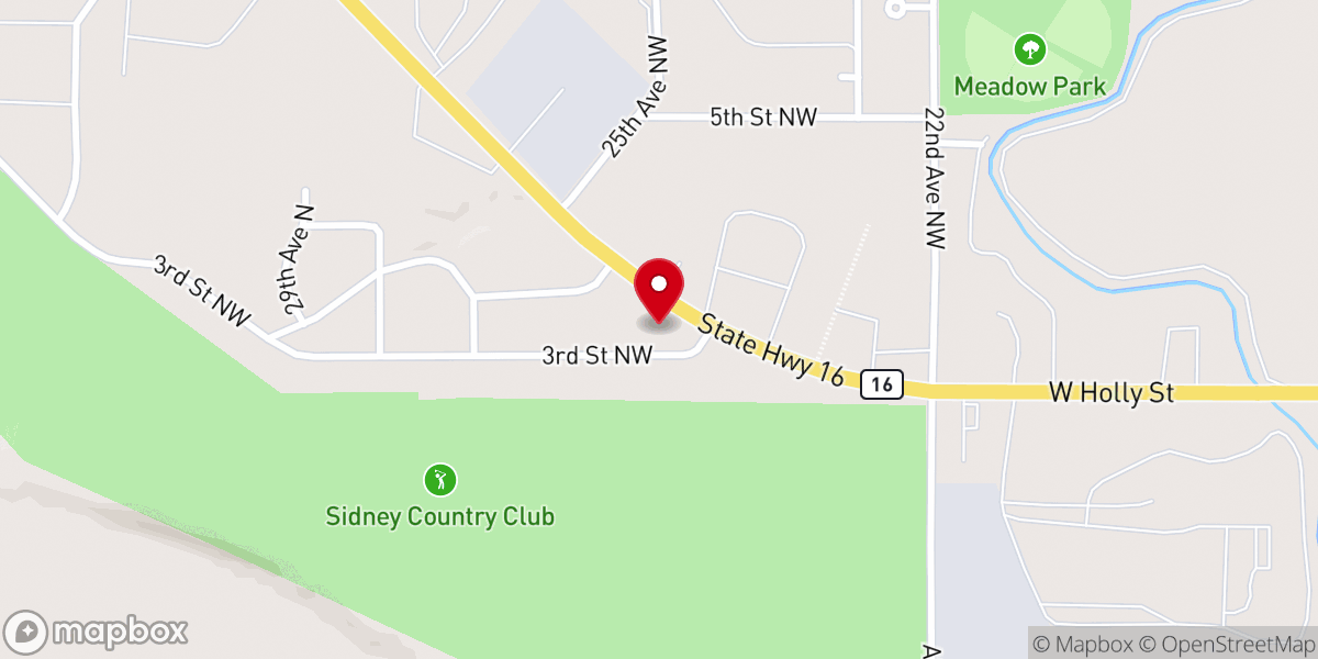 Map showing location of Cornerstone Pentecostal Church