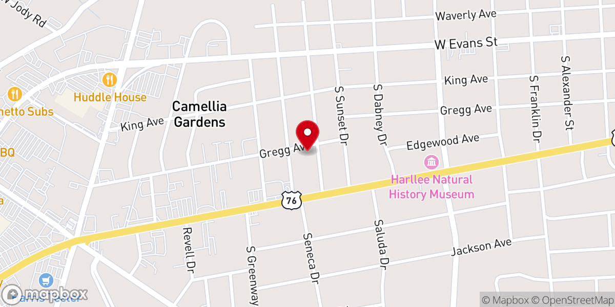 Map showing location of Saint Johns Church of the Nazarene