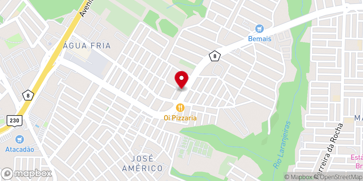 Map showing location of Igreja Pentecostal Independente Poço de Jacó