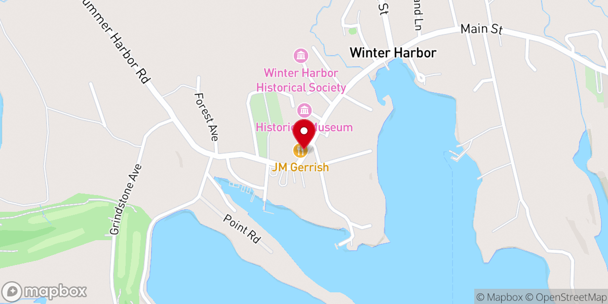 Map showing location of J.M. Gerrish Cafe