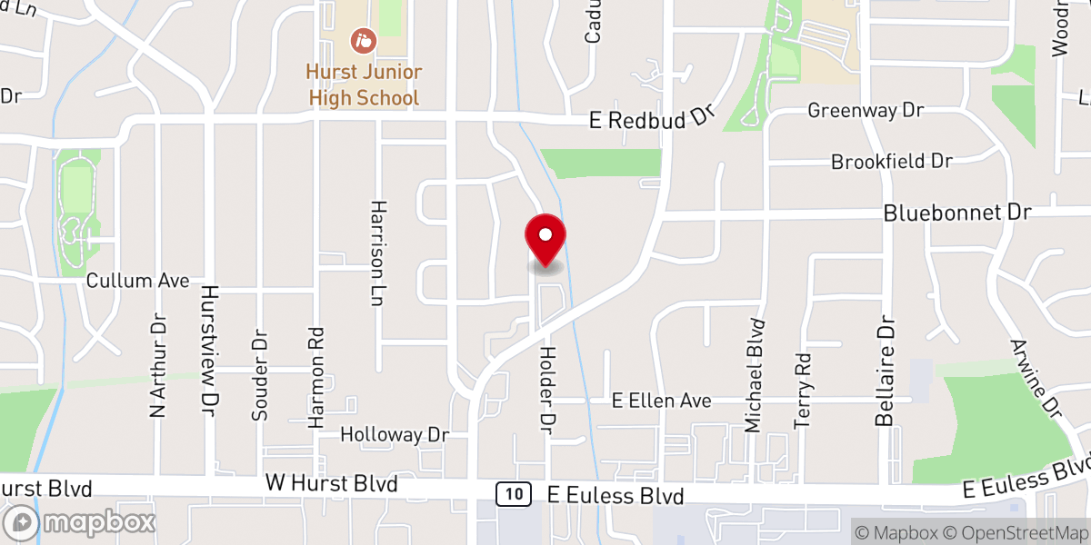 Map showing location of Brown Trail Gospel Assembly