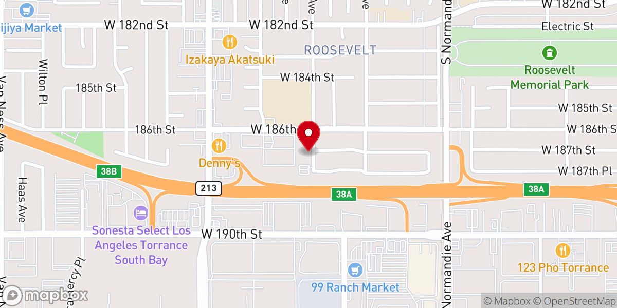 Map showing location of Calvary Baptist Tabernacle