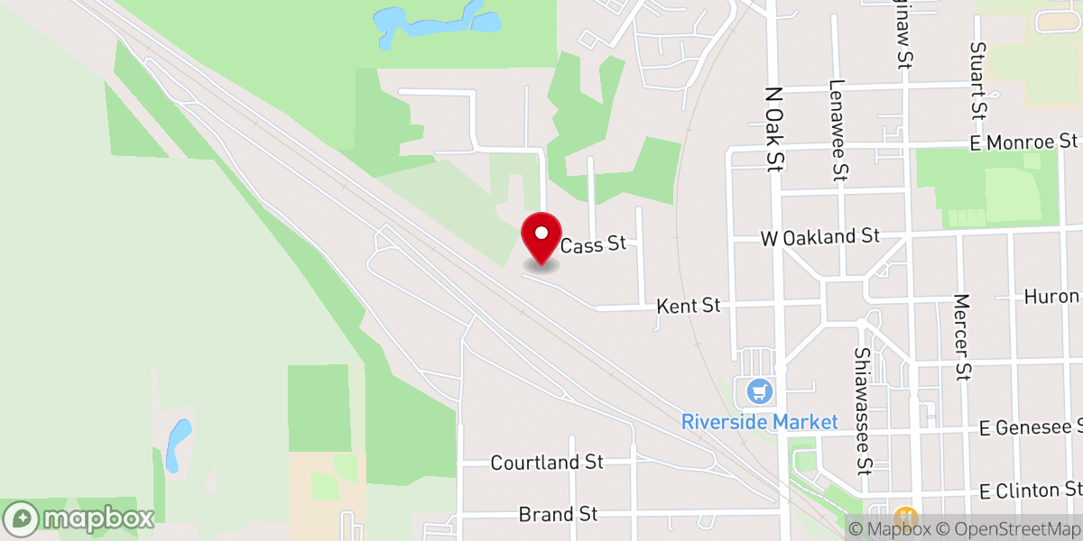 Map showing location of Faith Baptist Church of Durand