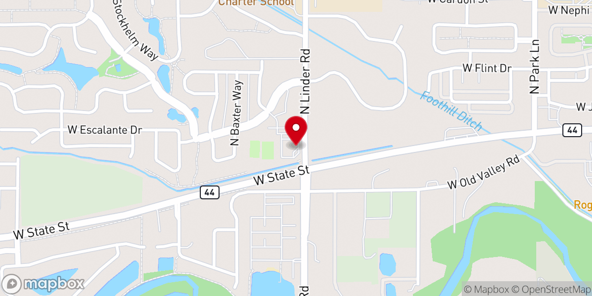 Map showing location of Hope Lutheran Church ELCA