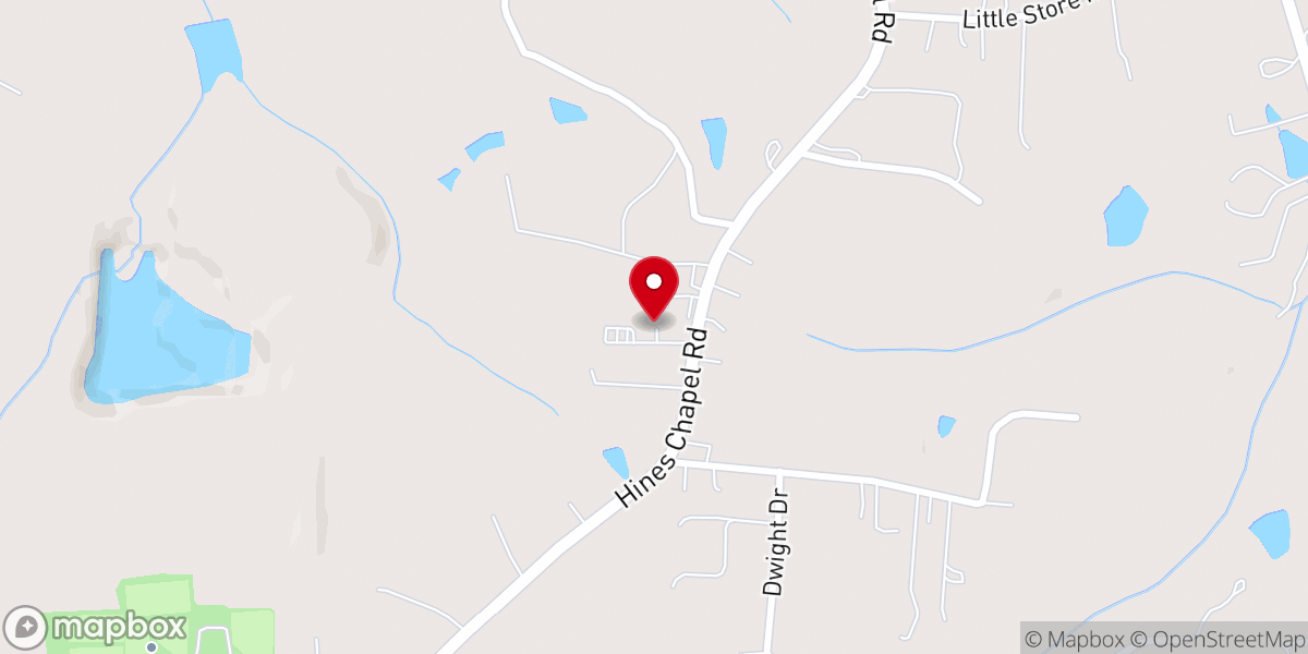 Map showing location of New Bessemer Baptist Church