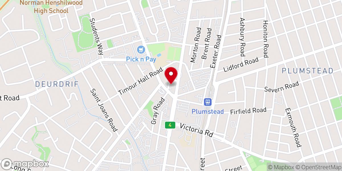 Map showing location of Plumstead Methodist Church
