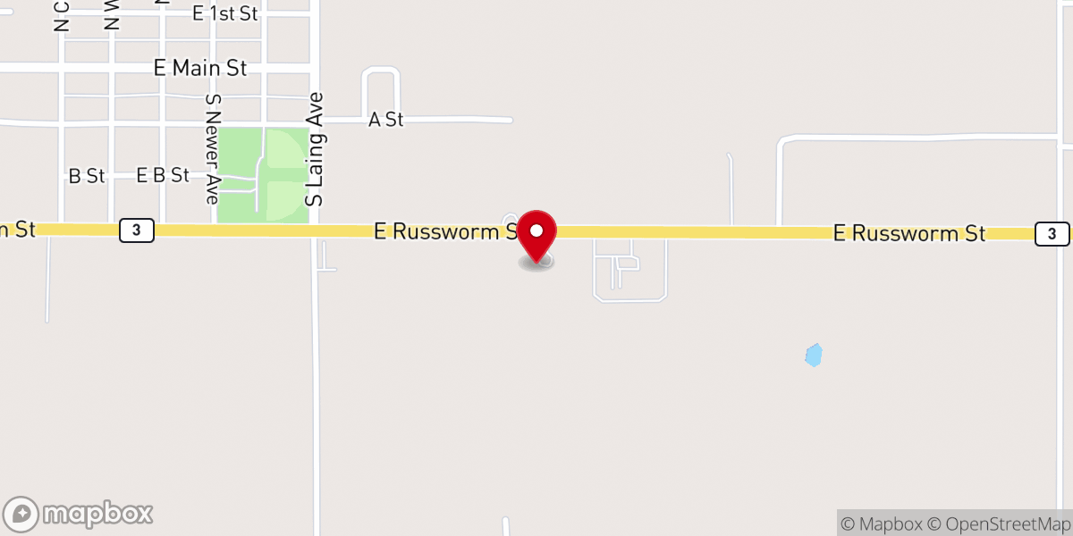 Map showing location of Watonga Church of the Nazarine