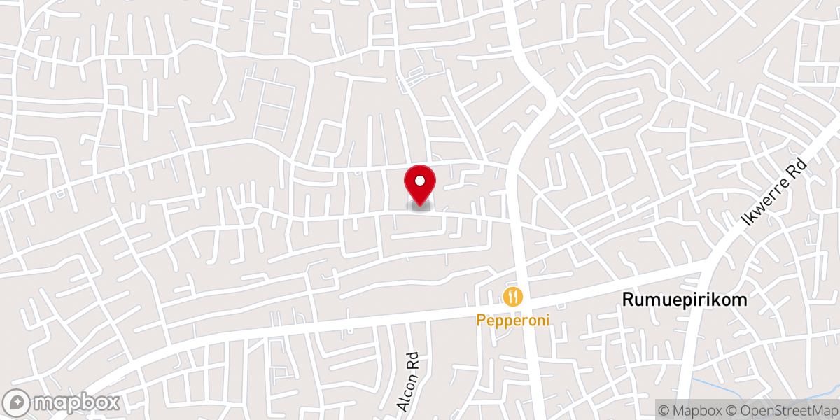 Map showing location of Queen of Apostles Catholic Church Rumuepirikom