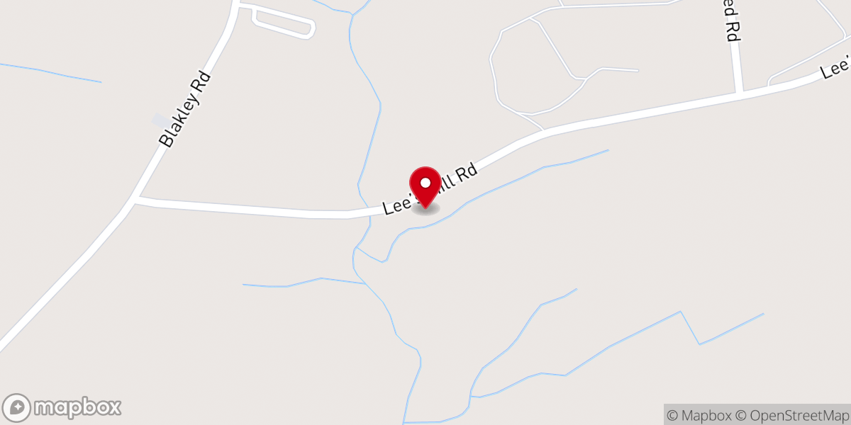 Map showing location of Unionville Church