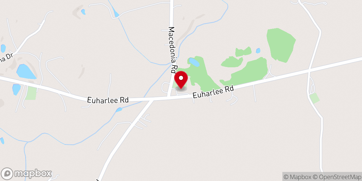Map showing location of Macedonia Baptist Church