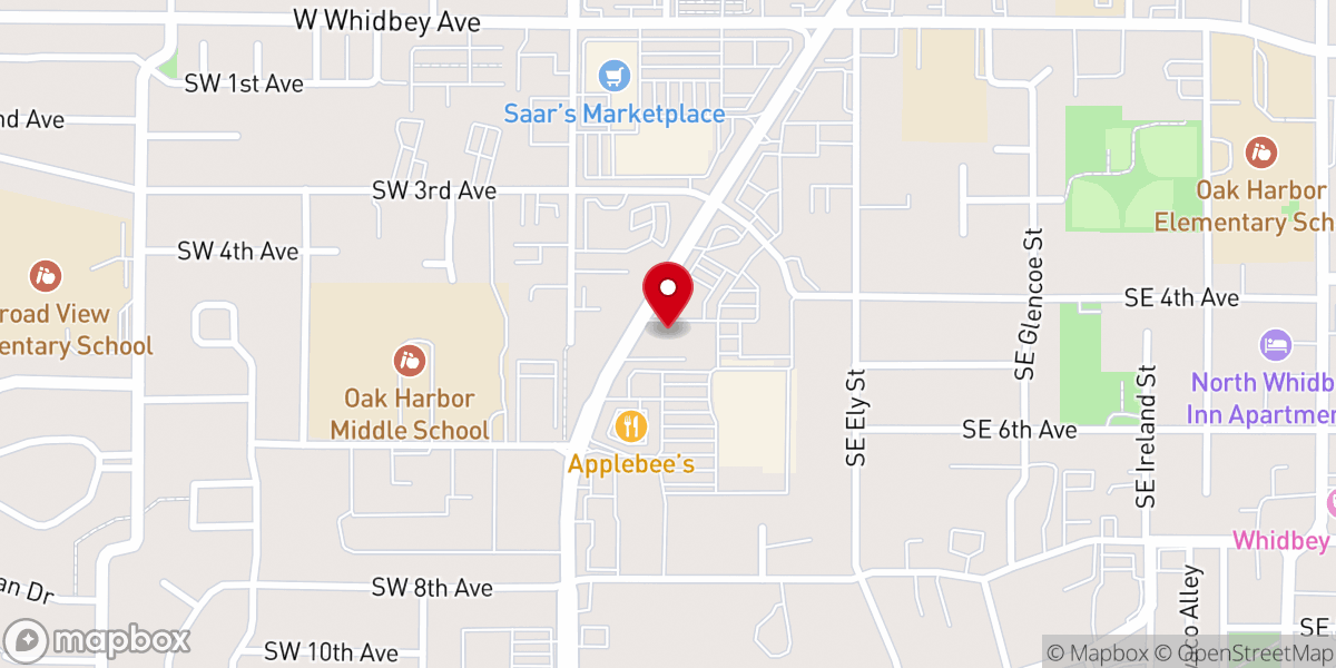 Map showing location of Oak Harbor Seventh-day Adventist Church