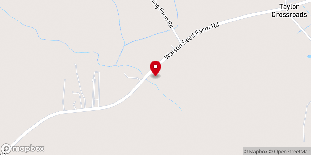 Map showing location of Zion Cross Baptist Church