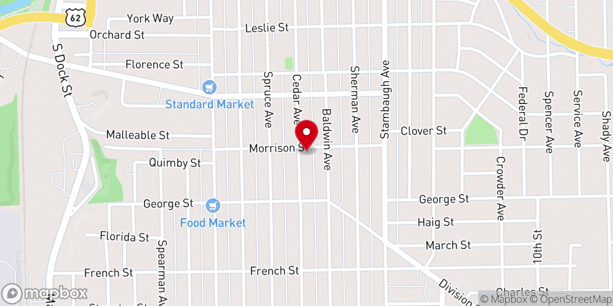 Map showing location of New Light Christian Education Center