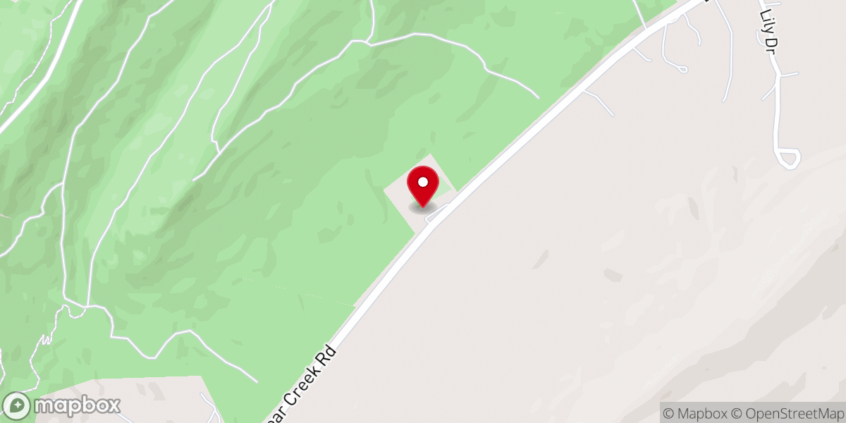 Map showing location of Brashers Chapel Church