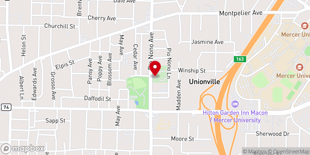 Map showing location of Jesus Mission of Love Holiness Church