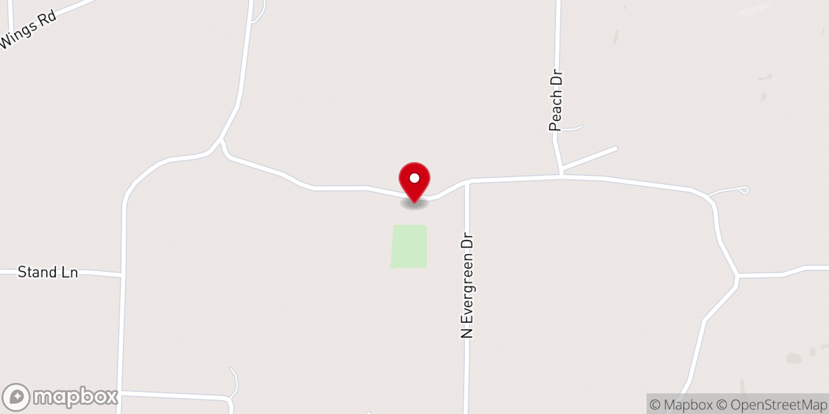 Map showing location of Pleasant Hill Church of Christ