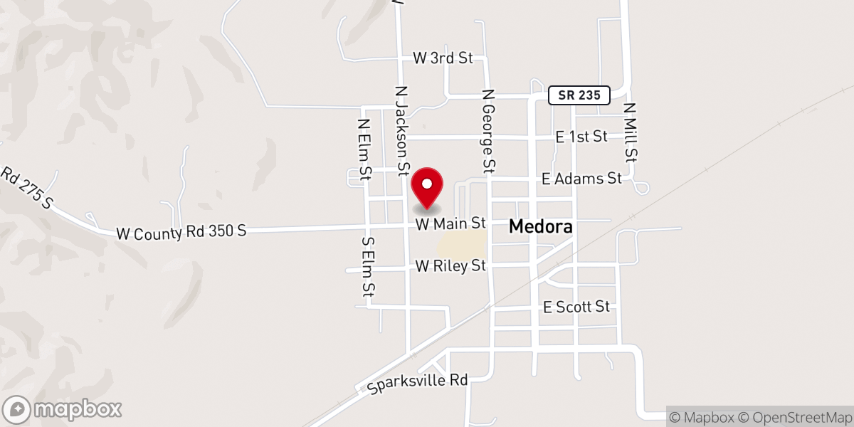 Map showing location of Good Shepherd Lutheran Church