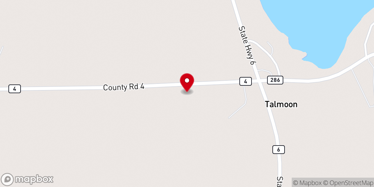 Map showing location of Jesse Lake Lutheran Parsonage