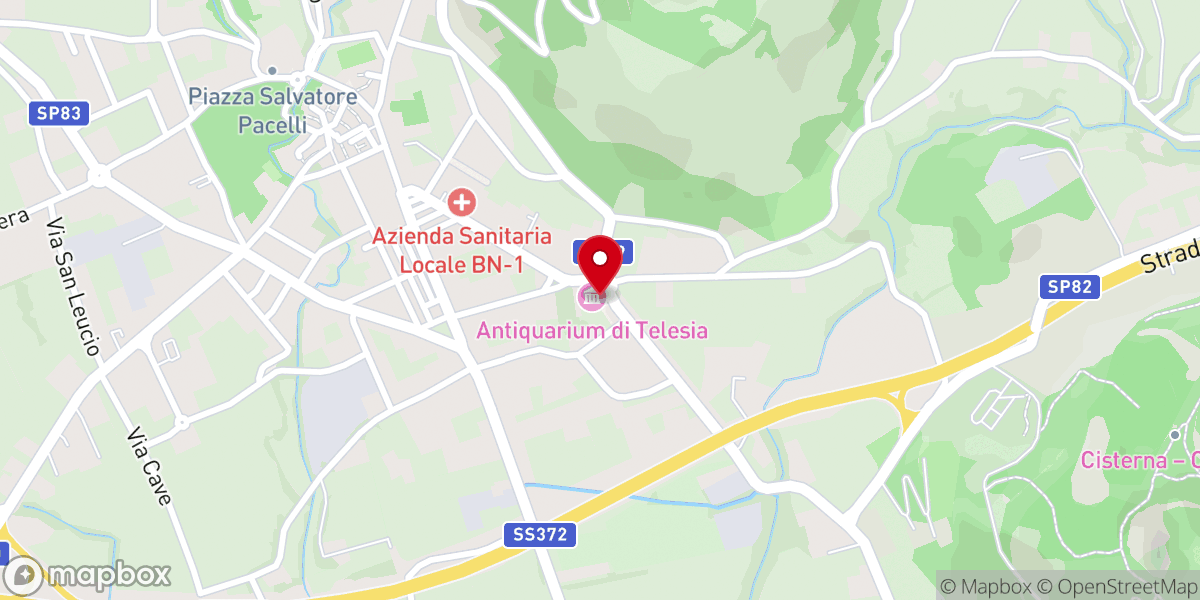 Map showing location of Abbazia Benedettina del Santo Salvatore