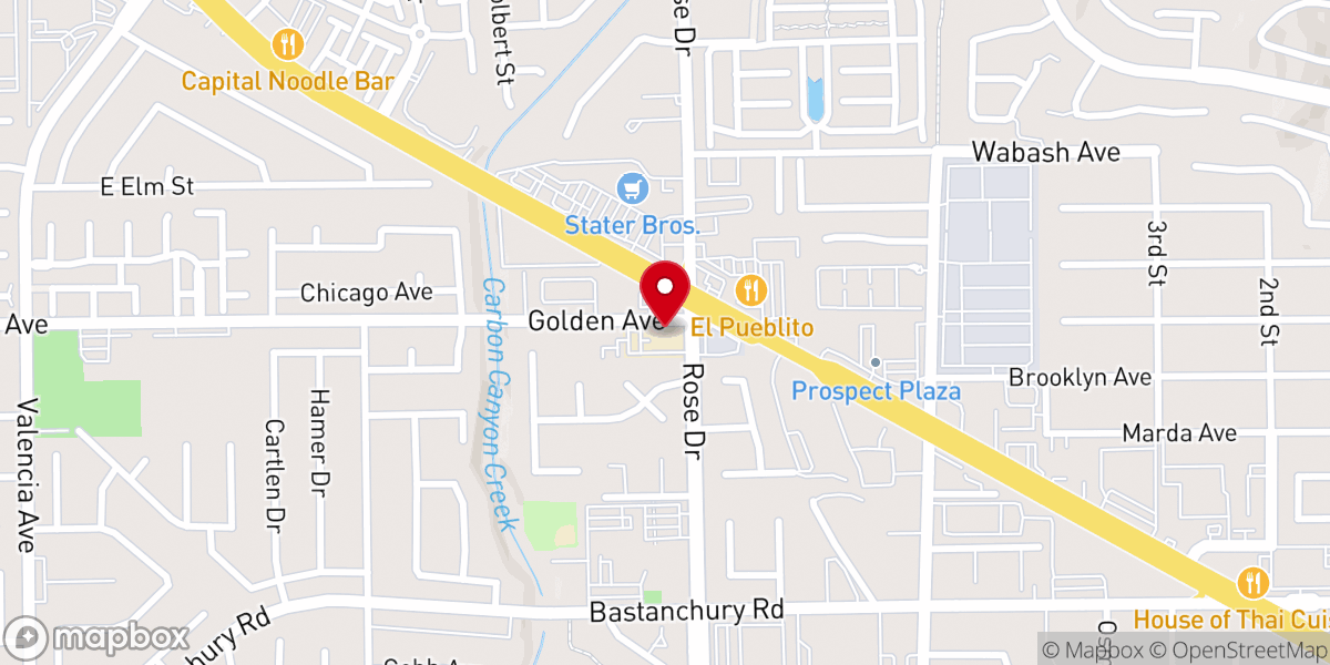 Map showing location of Saint John Paul II Polish Center