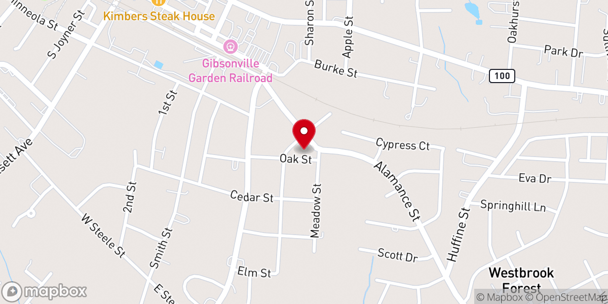 Map showing location of Sharon Evangelical Lutheran