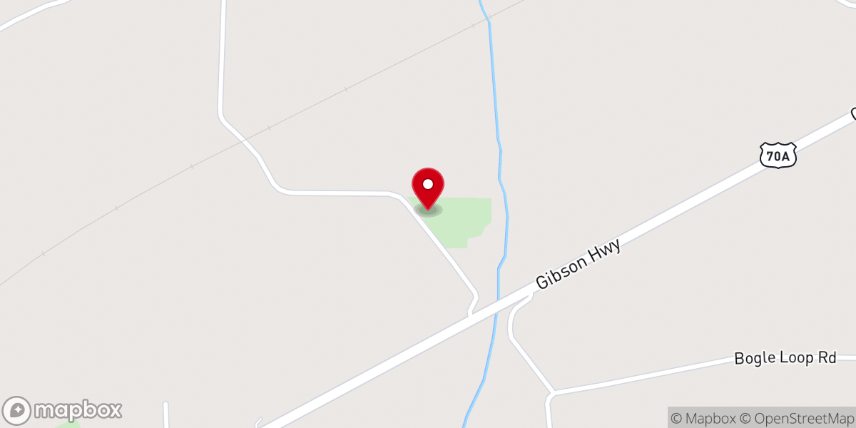 Map showing location of Double Springs Church